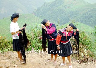 Long Hair Yao Minority in Guangxi